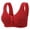 A-Red, variant on Women's Plus Size Wireless Push Up Bra Cute Comfortable Breathable Seamless Everyday T Shirt Bralette Full Coverage Lightweight Support Underwear Bra
