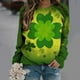 thumbnail image 2 of Camisas informales de manga larga para mujer, sudadera de cuello redondo con estampado de St Patrick Vintage, Tops holgados Fridja  czfsfas724, 2 of 5