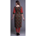 thumbnail image 4 of Bimba Robe Tunique Droite en Coton Imprimé pour Femmes Vêtements Indiens Imprimés-TG, 4 of 6