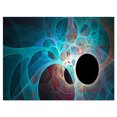 thumbnail image 2 of Fractal Angel Wings in Blue - Abstract Wall Art Canvas, 2 of 3