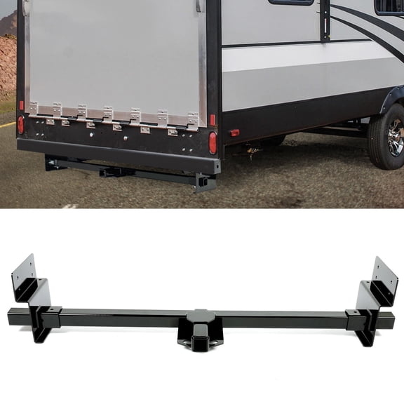 Kojem Universal Class 3 2'' RV Trailer Tow Hitch Square Frame Tube up to 72" Adjustable Powder Coated Steel