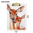 thumbnail image 3 of Deers Mother Baby Acrylic Clipboards 12 x 9 Inch A4 Size with Low Profile Clip Hanging Clipboard for Classroom School Office, 3 of 8