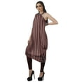 thumbnail image 4 of Moomaya Robe Kurti Sans Manches à une Épaule Imprimée pour Femmes, Vêtement de Créateur Boho pour Fête, 4 of 7