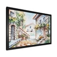 thumbnail image 2 of Designart 'Sunny Day At The Vintage City Cozy Street' Traditional Framed Art Print, 2 of 4