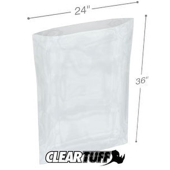 ClearTuff - 24" x 36" 2 Mil Flat Poly Bags - 250/Case