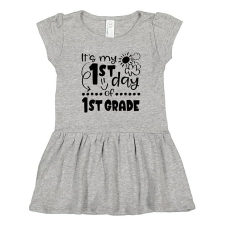 

Inktastic It s My 1st Day of 1st Grade Clouds and Sunshine Gift Toddler Girl Dress