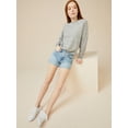 thumbnail image 2 of Free Assembly Women’s Rolled Cuff Jean Shorts, 4” Inseam, Sizes 0-22, 2 of 7