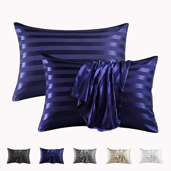 2 Pack Silk Satin Pillowcase Silky Pillow Cases For Hair And Skin Cushion Cover