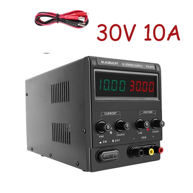 Alimentation Réglable 30V 10A Alimentation Numérique CC pour Labo Commutation d'Alimentation 120V 3A 60V 5A Alimentation de Banc Régulateur de Tension