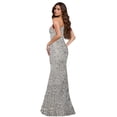 thumbnail image 2 of Vestido Nagfar ajustado con lentejuelas y purpurina para mujer, 2 of 6