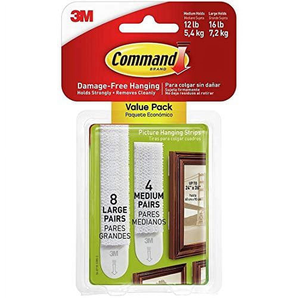 3M Command Adjustables Small Picture Hanging Strips 1 oz 20 pk 3M Command Adjustables Small Picture Hanging Strips 1 oz 20 pk