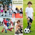 thumbnail image 3 of Zando 6 Pairs Kids Toddler Youth Soccer Socks Girls Boys Baseball Softball Socks Uniform Knee High Socks 3-12 Years, 3 of 7