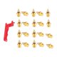 thumbnail image 1 of 20 clavos para zapatillas de atletismo con llave, clavos de atletismo cortos para carreras de velocidad Oro, 1 of 9