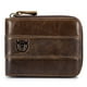 thumbnail image 5 of Billetera de Cuero Cartera de cuero genuino con cremallera plegable para hombres RFID Safe Travel Pu BULLCAPTAIN Billetera de Cuero, 5 of 7