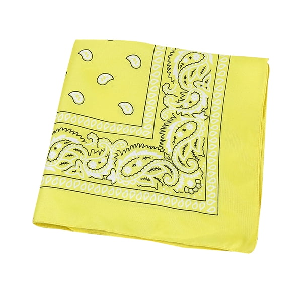 Advancent Paisley Bandana Bandana Headwear/Banda para el cabello Bufanda Cuello Muñequera Banda Cabeza Accesorios para máquinas de ejercicios Amarillo