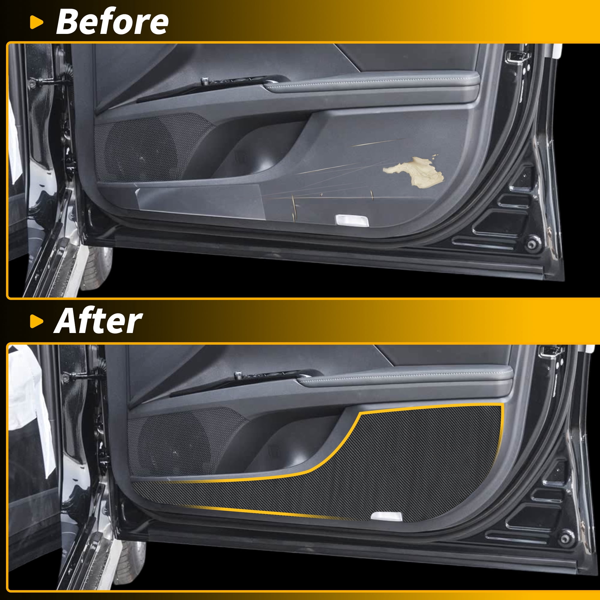 Unique Bargains Car Door Anti Kick Pad Sticker for Toyota Camry 2018-2025 1Set