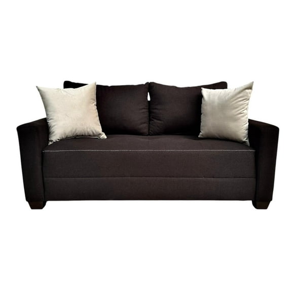 Love Seat Salvanto Lilo Lino Café, Moderno, 2 Plazas