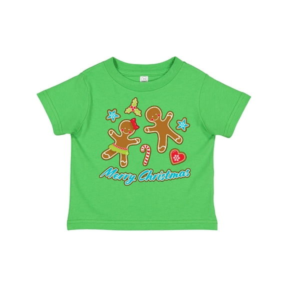 Inktastic Merry Christmas with Gingerbread Cookies Boys or Girls Toddler T-Shirt