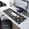 thumbnail image 2 of Long Mouse Pads for Desk,Black Skeleton Rose Moon Pattern Desk Mats on Top Of Desks, Desk Mouse Pad Extra Large with 3mm Non-Slip Base and Stitched Edge for Gaming,Office,Work,Home 31.5"x11.8", 2 of 6