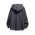thumbnail image 5 of LEKWK Sun Shirts for Men with Hood UPF 50+ Long Sleeve Button Down Plaid Shirts Lightweight Loose Fit Quick Dry Tops Summer Fishing Hiking Outdoor Outfits, 5 of 5