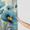 thumbnail image 3 of Fenyluxe Blue Flowers Pretty Shower Curtain Bathroom Decor Polyester Bathroom Shower Curtain Set Home Bathtubs Curtain Decoration with Hooks 36x72, 3 of 7