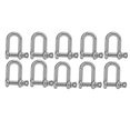 thumbnail image 2 of Stainless Steel M6 Short Straight D Shackle - Boat Rigging Hardware, 2 of 5