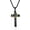 B-black-60cm chain, variant on Cross Necklace for Men,Stainless Steel Black Gold Silver Jesus Christ Crucifix Pendant Necklaces Meaningful Religious Jewelry,60cm Rolo Chain