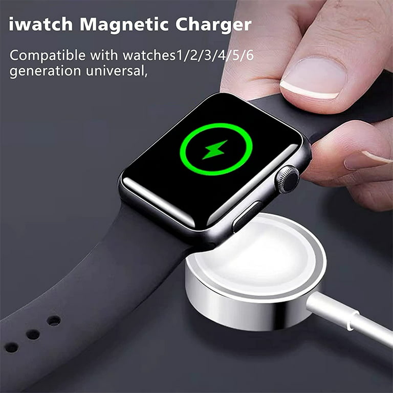 USB C Watch Charging Cable Magnetic Wireless Charging Cable Compatible with Apple  Watch Series 7/6/SE/5/4/3/2, White 3.3FT 