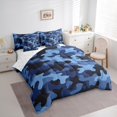 thumbnail image 3 of jejeloiu Rustic Camouflage 7-Piece Twin Bedding Sets,Farmhouse Camo Hunting Bedding Comforter Set,Blue Black Sheet Sets For Men Women,Super Cozy Room Decor Reversible, 3 of 8