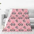 thumbnail image 1 of Balery Valentine'S Day Panda Manta de Felpa Suave y Acogedora – Cobija de Franela Aterciopelada para Cama, Lavable y Cálida para Sofá, Mascotas, Transpirable-60"x50", 1 of 7