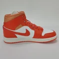 thumbnail image 4 of Ni - ke Ni - ke AIR JORDAN 1 MID Women's Sneaker Orange/White Multi Sz BQ6472-108 NEW!, 4 of 5