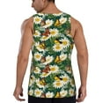 thumbnail image 3 of Fotbe Sunflowers And Butterflies Pattern Men's Quick Dry Workout Tank Top Gym Muscle Tee Fitness Bodybuilding Sleeveless T Shirt Breathable Workout Shirt-XX-Large, 3 of 9