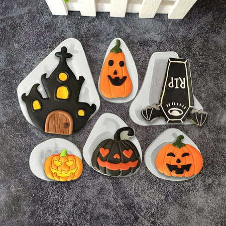 

Non-Stick Easy to Demould Silicone Mold Reusable Durable Decorative Food-Grade Halloween Party Dessert Making Mold for Restaurant