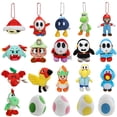thumbnail image 2 of Peluche de Super Mario Bros, huevo de Yoshi, Koops, Troopa, Shy Guy, Lady Bow, muñeco de peluche Kawaii, Condart, Goombella, popelina, regalos de cumpleaños, 2 of 5