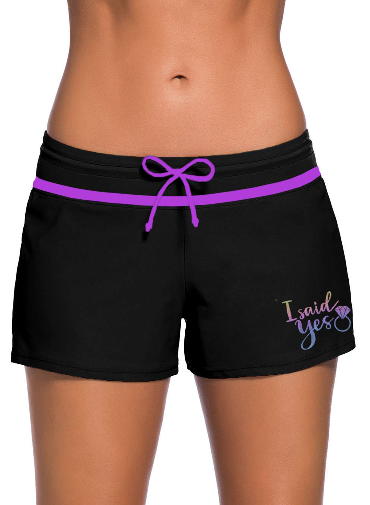 Asvivid Womens Board Shorts Tankini Swimsuit Bottoms Side Split