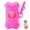 Pink, variant on Portable Dog Poop Waste Bag Dispenser Bone Shape Pet Organizer for Outdoor Garbage Bags Cleaning Supplies