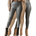 thumbnail image 1 of Set De 3 Leggins Cuero Mallones Elegantes Unitalla Stretch Legging, 1 of 9