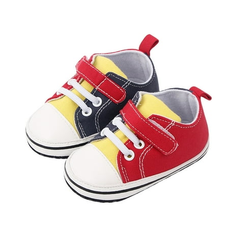 

Cathalem Baby Shoes Boy Size 4 Toddler Shoes Soft Sole Color Blocking Fashion Casual Shoes Princess Shoes Toddler Kid Boy B 6 Months