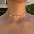 thumbnail image 2 of Silver gold plated pear tennis choker, 2 of 5