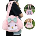 thumbnail image 3 of Bolso de felpa para axilas de otoño e invierno, bonito y suave bolso de hombro para uniforme JK para niñas, bolso de mano para mujer, conejo rosa, 3 of 12