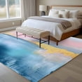 thumbnail image 4 of 5'x8' Area Rugs, Oil Painting Pink Blue Indoor Outdoor Area Rug for Living Room Bedroom, Modern Artwork Abstract Washable Bathroom Rugs Kitchen Floor Carpet Mats Home Decor Aesthetic, 4 of 8