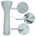 thumbnail image 5 of BELLEZE Outdoor Patio Heater Cover Made with Single-Side Waterproof - Grey, 5 of 7