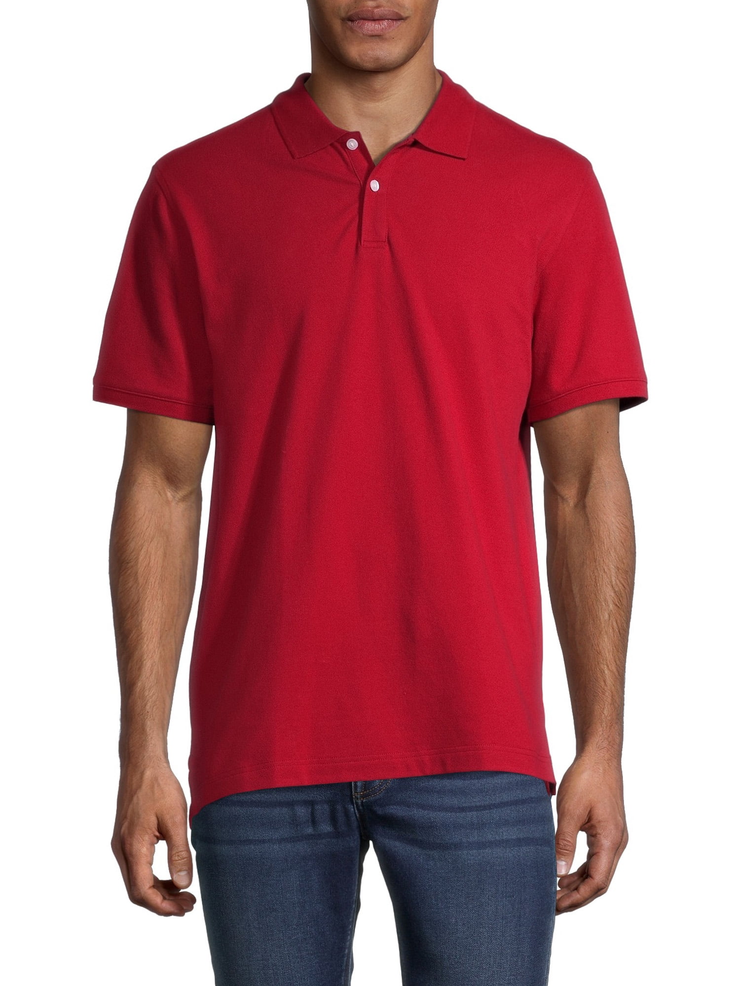 George Men's Pique Polo - Walmart.com