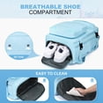 thumbnail image 3 of Maelstrom - Mochila de viaje para mujeres y hombres, mochila de 35 l para portátil de 17 pulgadas, mochila impermeable para aviones con bolsa cruzada desmontable y compartimento para zapato, 3 of 9
