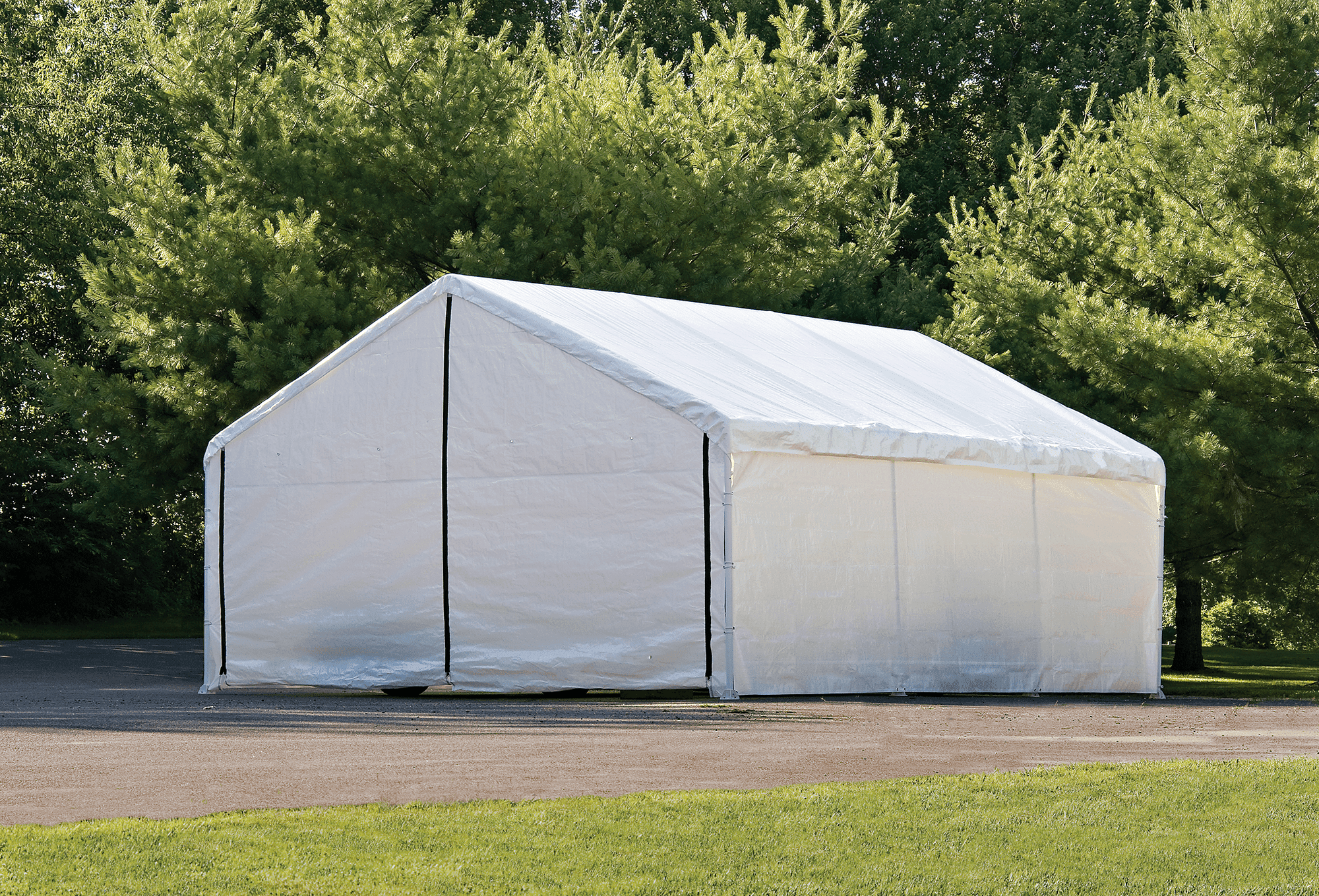 Shelterlogic Super Max 18 X 20 White Canopy Enclosure Kit Fits 2