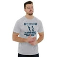 thumbnail image 4 of Warning To Avoid Injury Funny Cartoon Men's Graphic T Shirt Tees Brisco Brands L, 4 of 6
