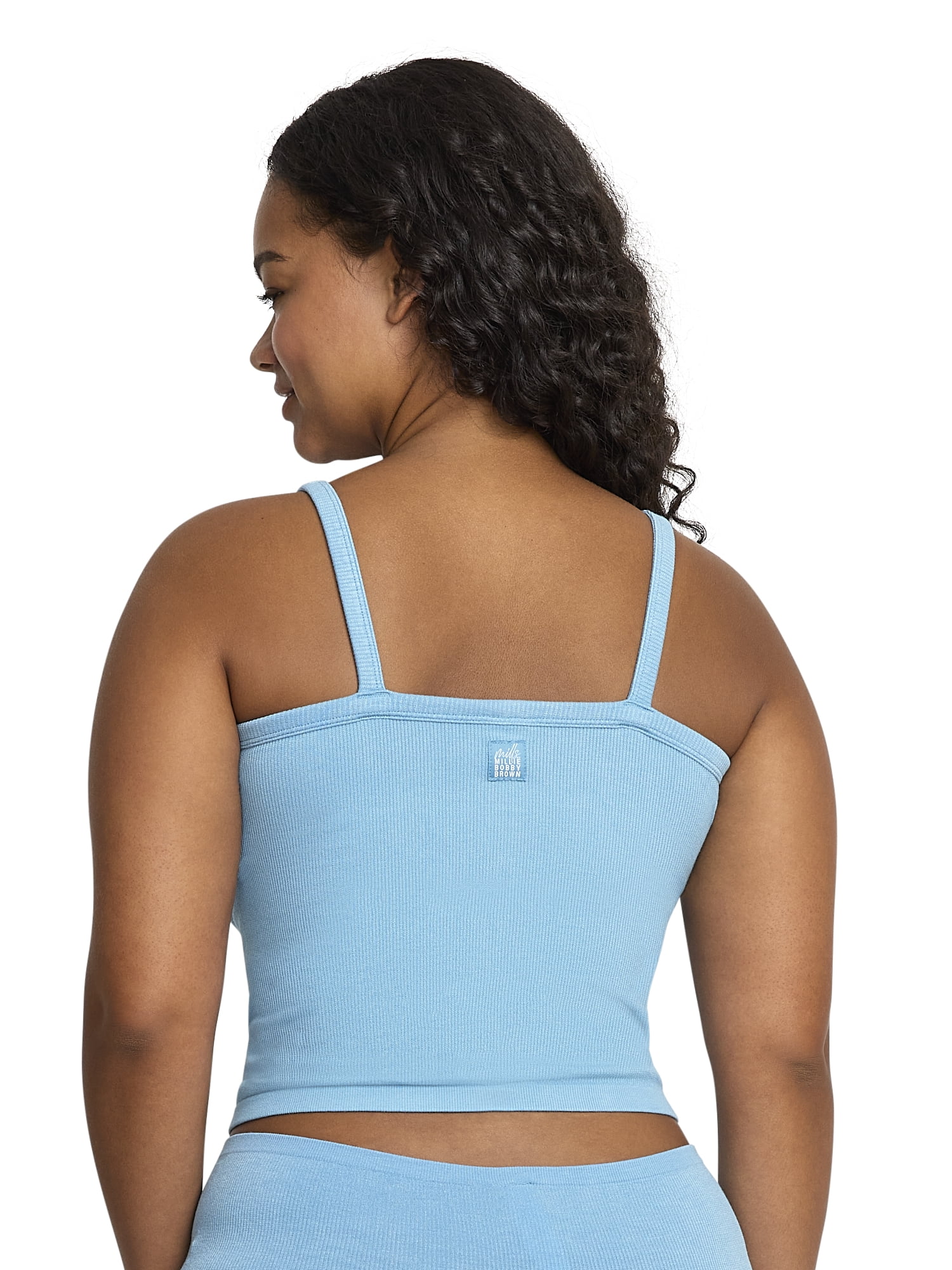 Mills by Millie Bobby Brown Women's Softie Ribbed V-Neck Tank Top, Sizes XS-XXXL