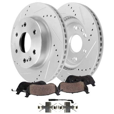 Detroit Axle - Front Brake Kit 13.50" inch Drilled Rotors Brake Pads for GMC Chevy Silverado Sierra 1500 Yukon XL, Cadillac Escalade ESV