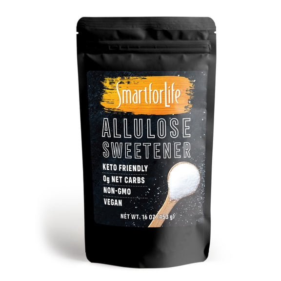 Smart for Life Allulose Sweetener (16 oz) Great for a Keto Snack and Keto Sugar - Zero Net Carbs Natural Sugar Alternative