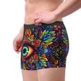 thumbnail image 2 of Susaid Vibrant Psychedelic Eye Print Men's Mesh Boxer Briefs Cooling Breathable Sports Underwear Wide Waistband Boxer Briefs W/Fly-XX-Large, 2 of 5